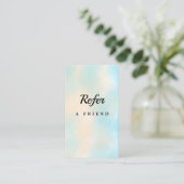 Elegant Salon & Spa Referral Card (Stehend Vorderseite)