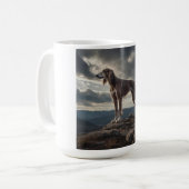 Elegant Saluki Coffee Tasse (Vorderseite Links)
