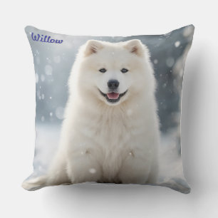 Elegant Samoyed Personalisiert Kissen