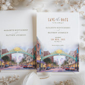 Elegant San Diego, Kalifornien, Rett-the-Date Einladung