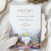 Elegant San Diego, Kalifornien, Rett-the-Date Einladung