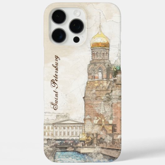 Elegant Sankt Petersburg Russland iPhone Case | St (Rückseite)