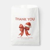 Elegant Santa Baby Duwer Red Bow Weihnachten Geschenktütchen (Vorderseite)