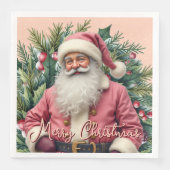 Elegant Santa Claus Serviette (Vorderseite)