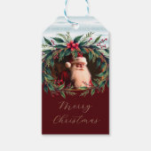 Elegant Santa Clause Gift Tag Geschenkanhänger (Vorderseite)
