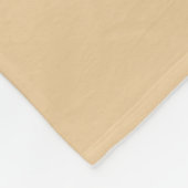 Elegant Santa dog Merry Christmas Retro Mustard Fleecedecke (Ecke)