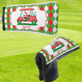 Elegant Santa Golf Weihnachts Monogram Golf Headcover