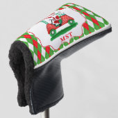 Elegant Santa Golf Weihnachts Monogram Headcover (3/4 Vorderseite)