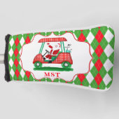 Elegant Santa Golf Weihnachts Monogram Headcover (Vorderseite)