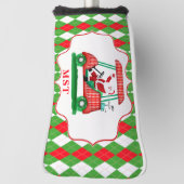 Elegant Santa Golf Weihnachts Monogram Headcover (Rotieren 90)