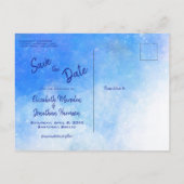 Elegant Santorini Griechenland Wasserfarben Foto H Ankündigungspostkarte (Rückseite)