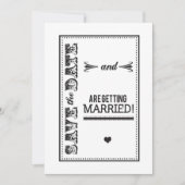 Elegant Save the Date (Vorderseite)