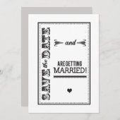 Elegant Save the Date (Vorne/Hinten)