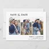 Elegant Save the Date 3 Foto Einfach (Vorderseite)