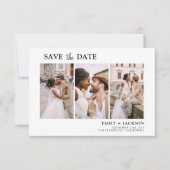 Elegant Save the Date 3 Foto Einfach (Vorderseite)