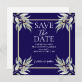 Elegant Save the Date Boho Eucalyptus Verlass (Vorne/Hinten)