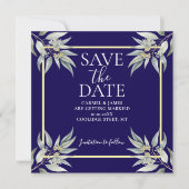 Elegant Save the Date Boho Eucalyptus Verlass (Vorderseite)
