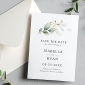 Elegant Save the Date Botanischer Garten Gold