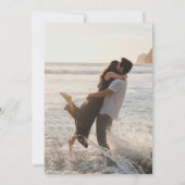 Elegant Save the Date Card Burnt Orange Einladung (Rückseite)