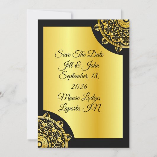 Elegant Save the Date Card, Wedding Announcement (Vorderseite)