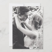 Elegant Save the Date Card, Wedding Announcement (Rückseite)