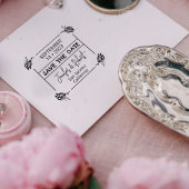 Elegant Save the Date Couple Gummistempel