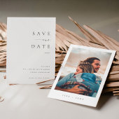 Elegant Save the Date Einladen mit Foto Einladung