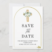 Elegant Save the Date Einladung (Vorderseite)