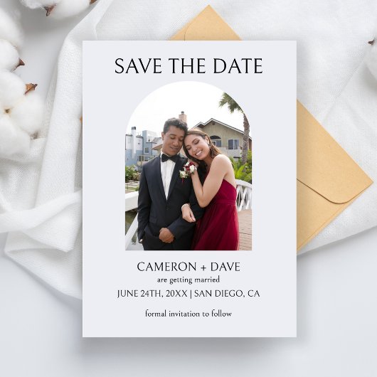 Elegant Save the Date für die Hochzeitspartei Einladung