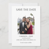Elegant Save the Date für die Hochzeitspartei Einladung (Vorderseite)