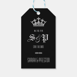 Elegant Save the Date Gift Tags Geschenkanhänger
