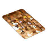 Elegant Save the Date Gold Glitzer Lights Magnet (Rechte Seite)