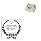 Elegant Save the Date Gummistempel (Stempel)