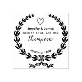 Elegant Save the Date Gummistempel (Prägung)