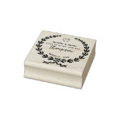 Elegant Save the Date Gummistempel (Stempel)