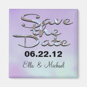 Elegant Save the Date High Noon Magnet