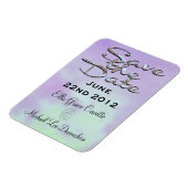 Elegant Save the Date High Noon Magnet (Linke Seite)