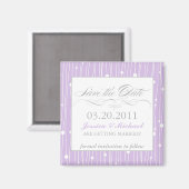 Elegant Save the Date Magnet (Vorderseite/Rückseite)