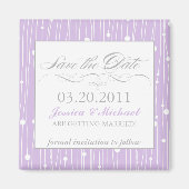 Elegant Save the Date Magnet (Vorne)