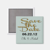 Elegant Save the Date Magnet (Vorderseite/Rückseite)