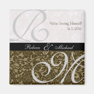 Elegant Save the Date Magnet