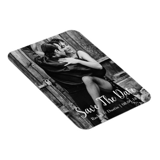 Elegant Save the Date Magnet | Skript (Rechte Seite)