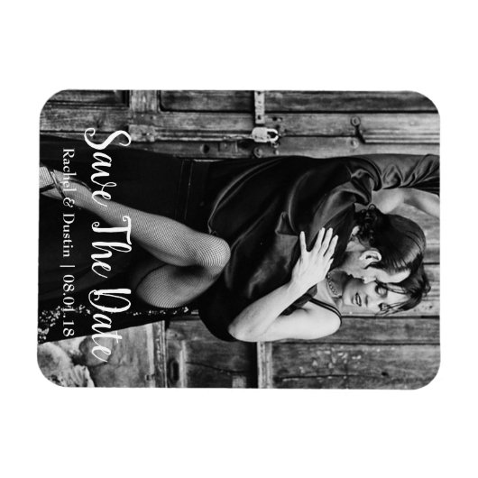 Elegant Save the Date Magnet | Skript (Horizontal)