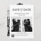 Elegant Save the Date Minimalistisch Einladung (Vorne/Hinten)