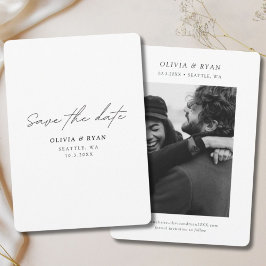 Elegant Save the Date Minimalistisch Einladung