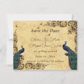 Elegant Save the Date Schöne Friedenstruppen (Vorderseite)