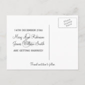 Elegant Save the Date Sommer Sparkle Lila Ankündigungspostkarte (Rückseite)