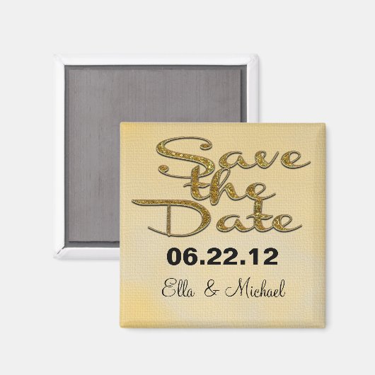 Elegant Save the Date Spring Magnet (Vorderseite/Rückseite)