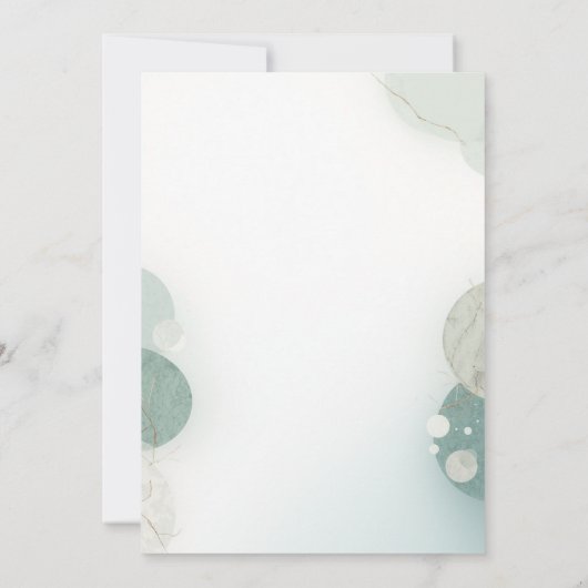 Elegant Save the Date Wedding Invitation (Rückseite)