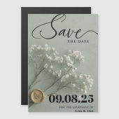 Elegant Save the Date Wedding Invitation  Magneteinladung (Vorne/Hinten)